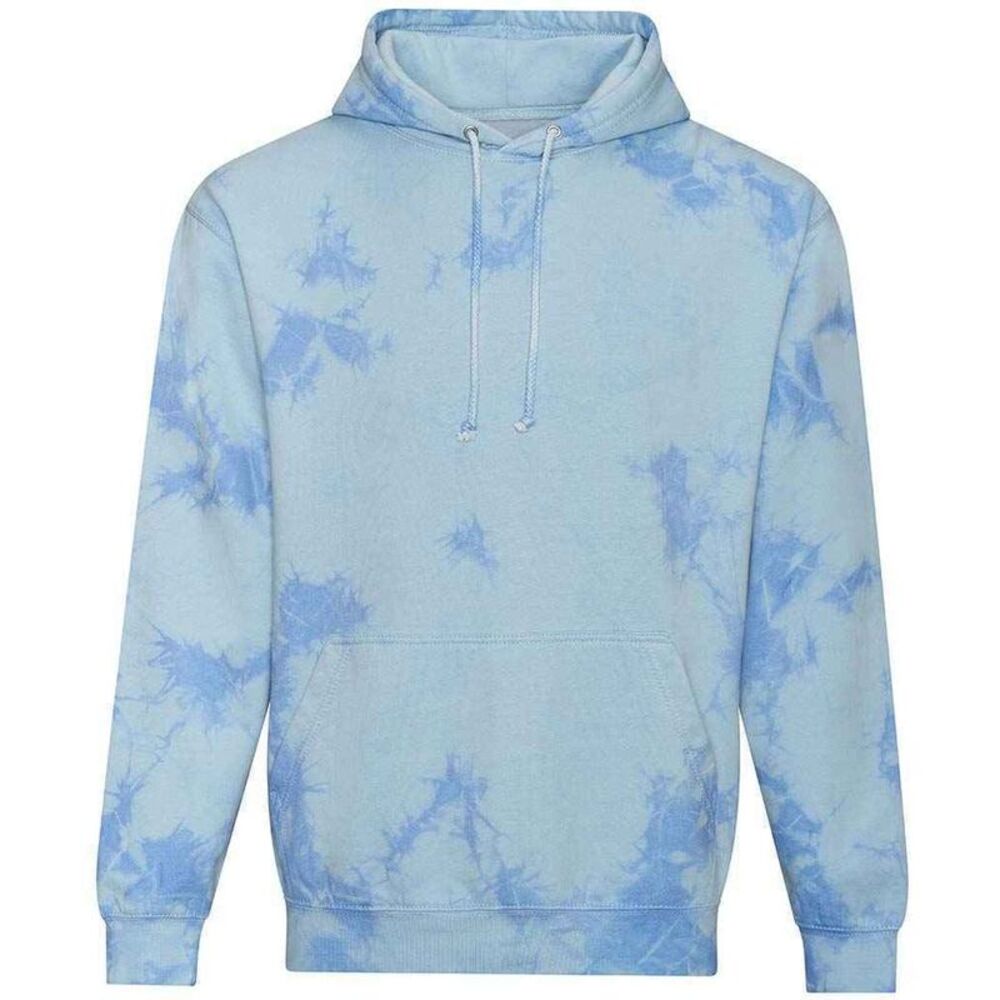 Awdis Unisex Adult Tie Dye Hoodie / Blue Cloud